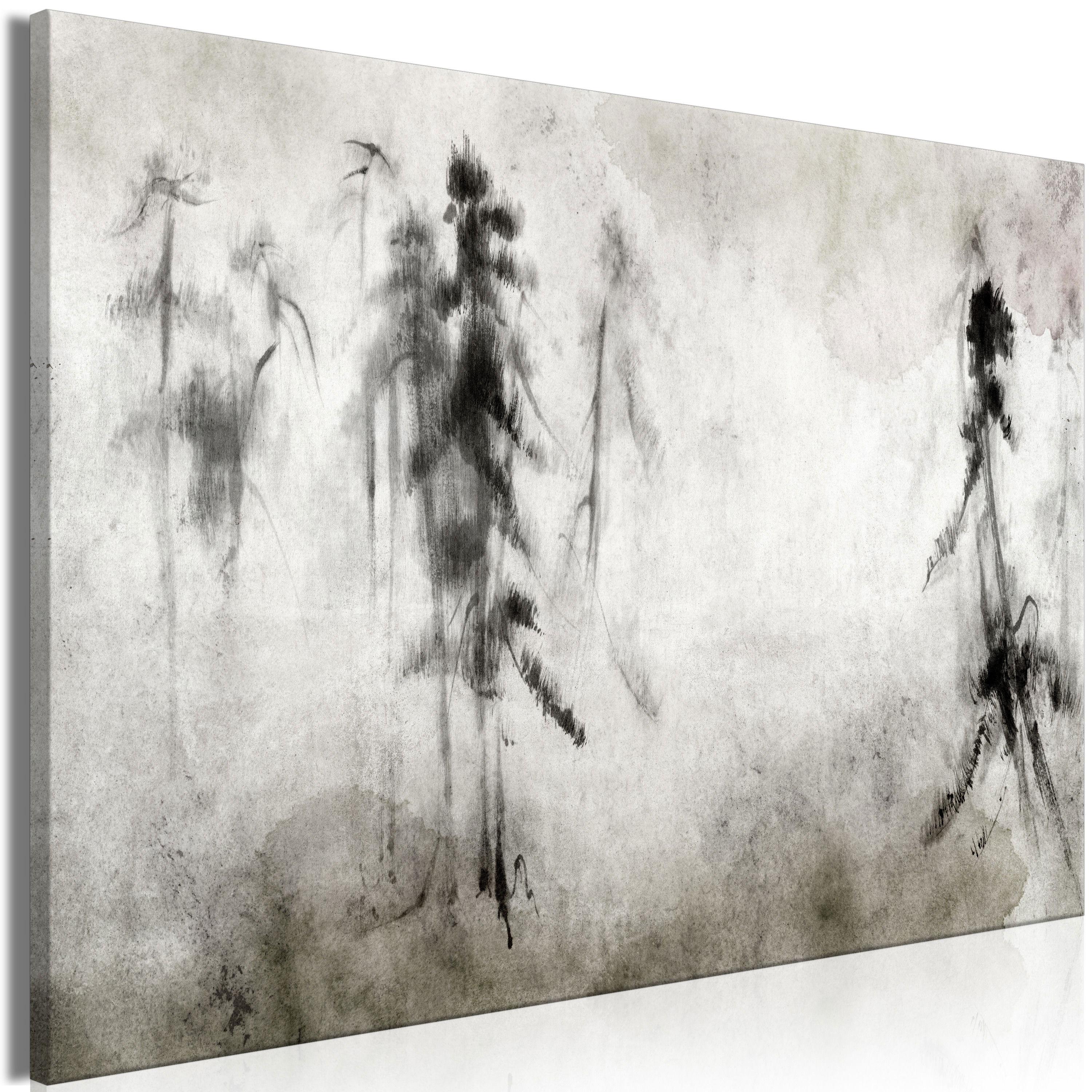 KUNSTDRUCK Grau 120/80 cm - Schwarz/Grau, Textil (120/80cm) - KUNSTLOFT