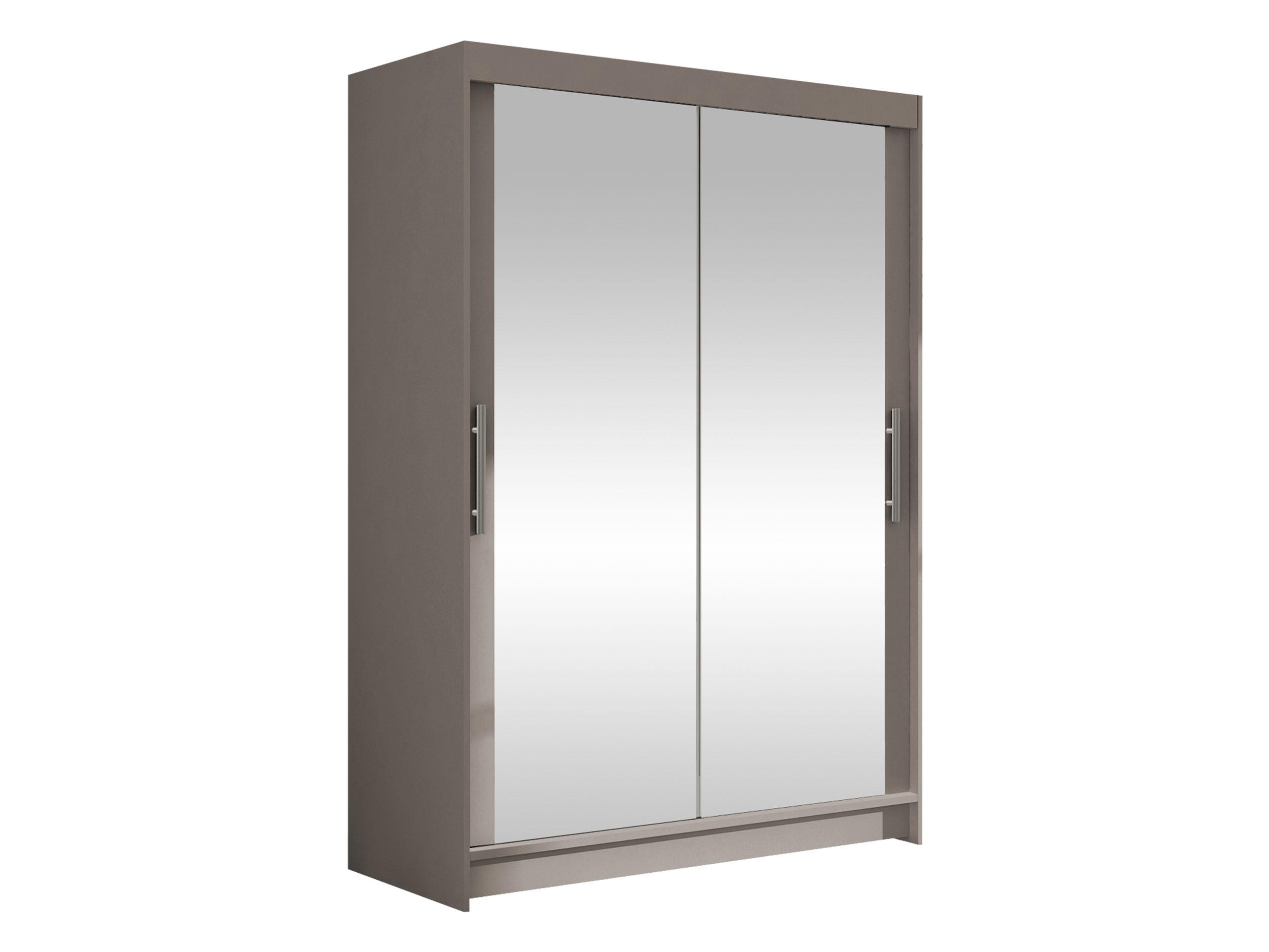 KLEIDERSCHRANK Miami VII - Kaschmir/Silberfarben, Holzwerkstoff/Kunststoff (120/200/58cm) - MIRJAN24