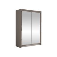 KLEIDERSCHRANK Miami VII - Kaschmir/Silberfarben, Holzwerkstoff/Kunststoff (120/200/58cm) - MIRJAN24