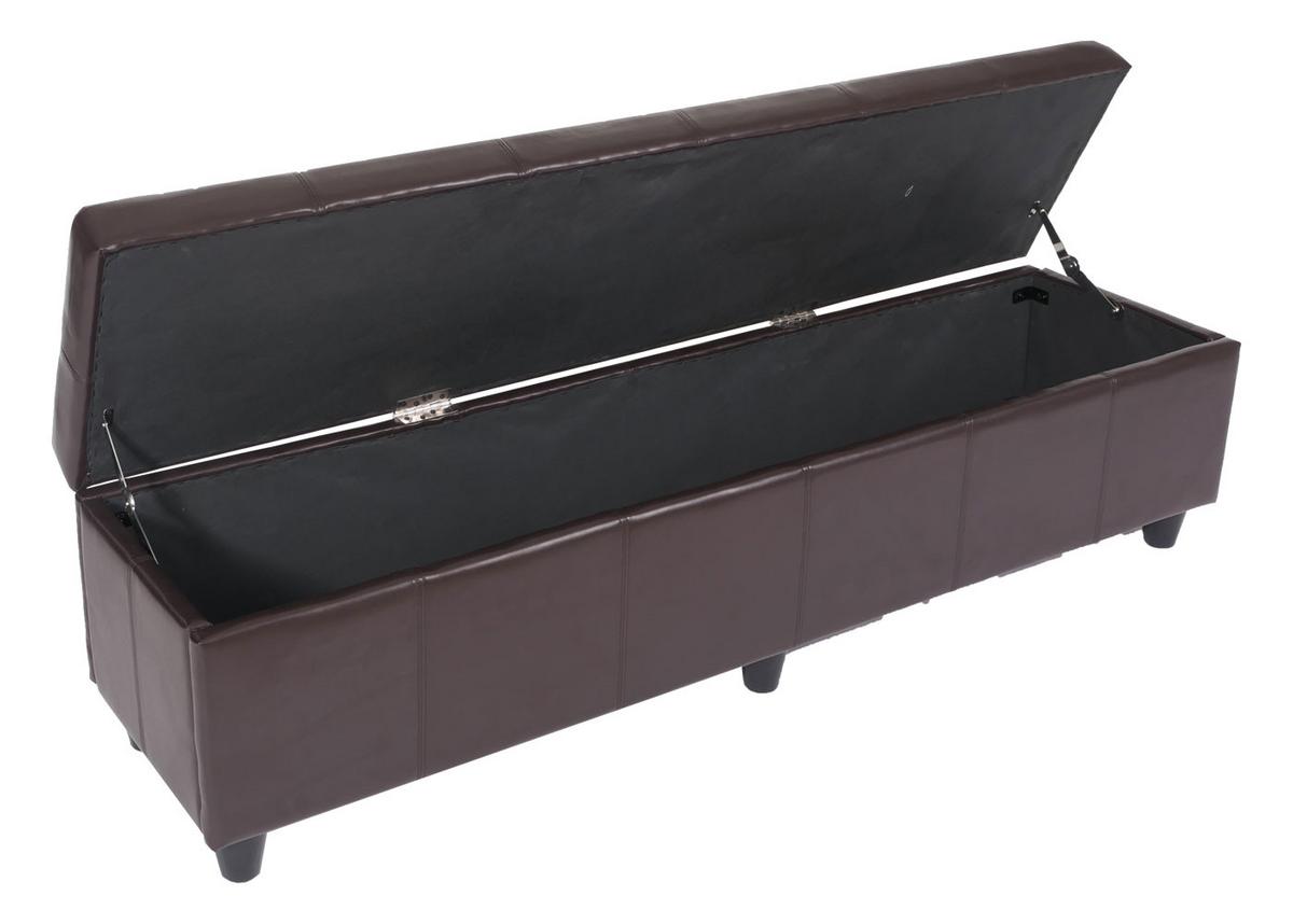 GARNITUR XXL Braun 5-teilig-Set - Braun, Leder (48/90/56cm) - MCW