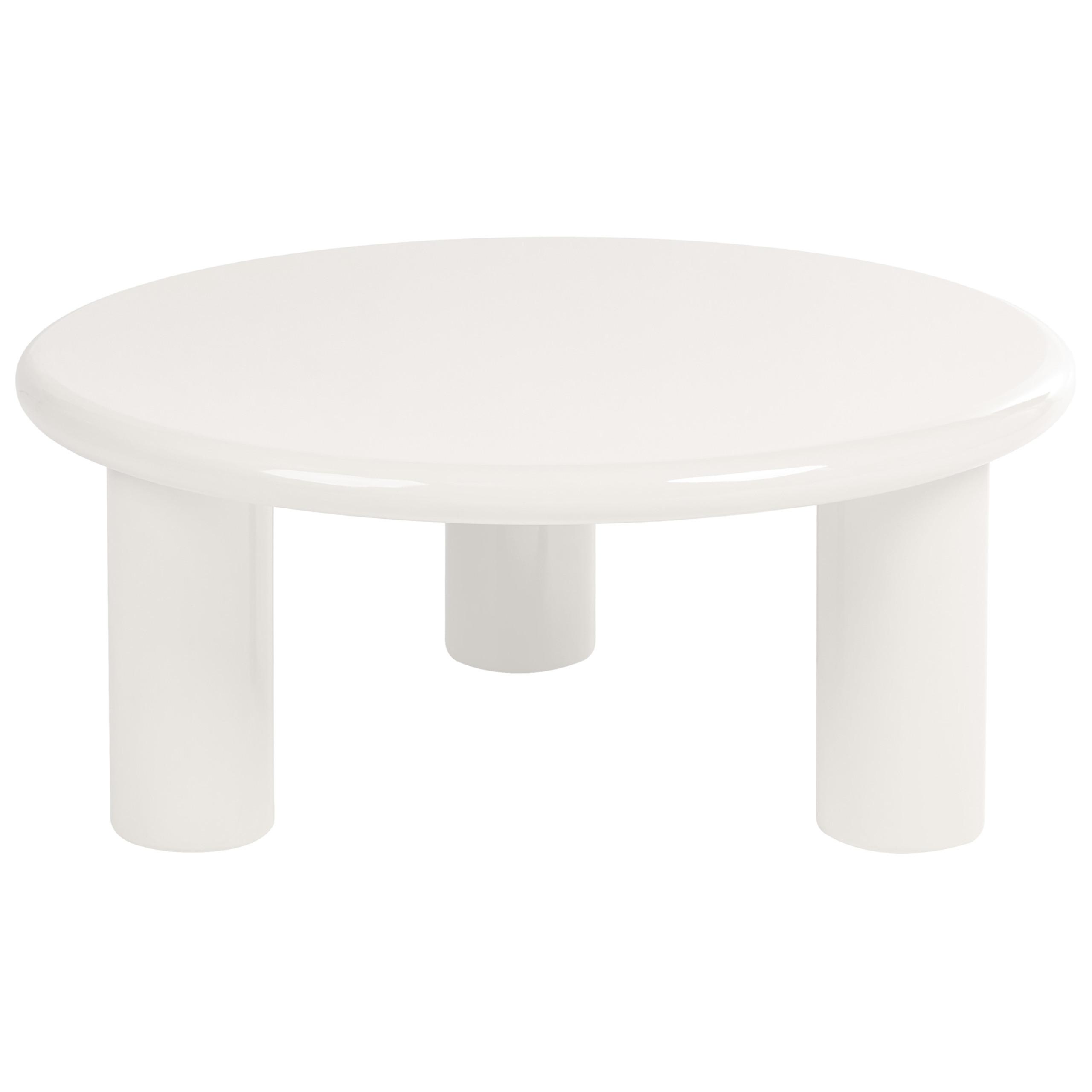COUCHTISCH Cremeweiß Itasca - Creme/Weiß, Holzwerkstoff (80/80/35cm) - Beliani