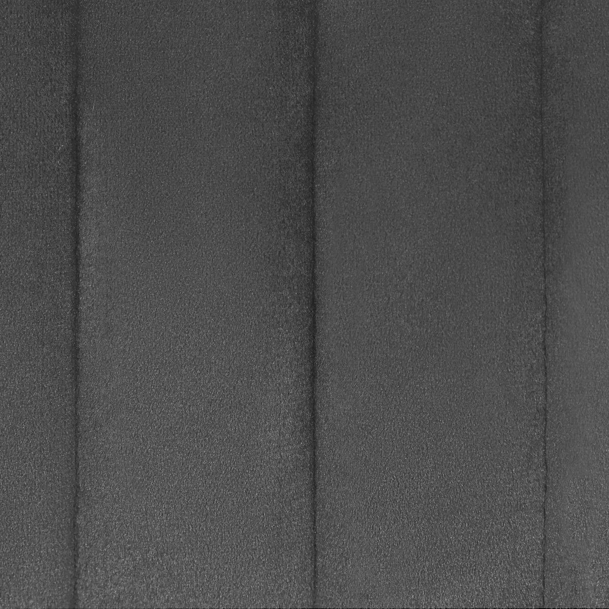 ESSZIMMERSTUHL 2er-Set Samtstoff Grau Sanilac - Dunkelgrau, Textil/Metall (52/75/44cm) - Beliani