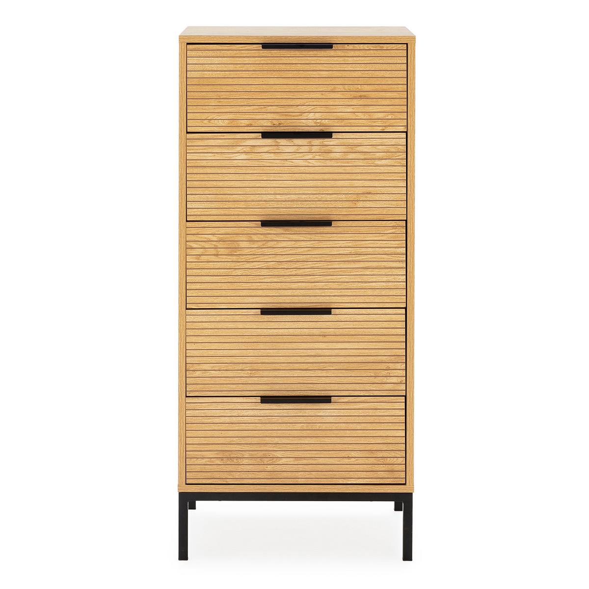 KOMMODE 50/115/40 Monica Eichenfarbe - Honigeiche, Holzwerkstoff (50/115/40cm) - VS Venta-stock