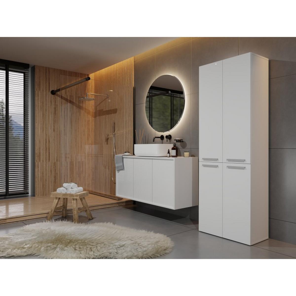 BADEZIMMERSCHRANK Weiß 60/174/30 - Weiß, Holzwerkstoff (60/174/30cm) - RAUMHIRSCH FURNITURE