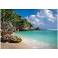 FOTOTAPETE Strand Ozean Blau 300x210 cm - Multicolor, Papier (300/210cm) - Wallarena