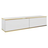 TV-HÄNGEBOARD Mucalma Weiß 135 cm - Weiß, Holzwerkstoff (135/30/32cm) - Selsey