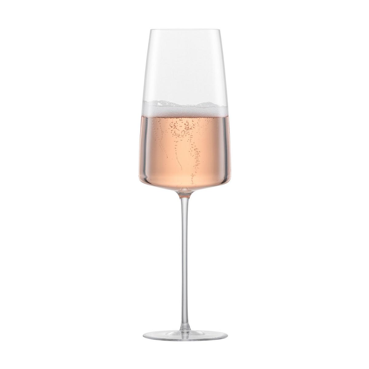 SEKTGLÄSER LEICHT & FRISCH Simplify transparent 407 ml 2er Set - Transparent, Glas (0.407L) - Zwiesel Glas