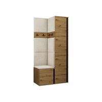 GARDEROBEN-SET Orion XXIV - Creme/Eiche Artisan, Holzwerkstoff/Kunststoff (82/186/46cm) - MIRJAN24