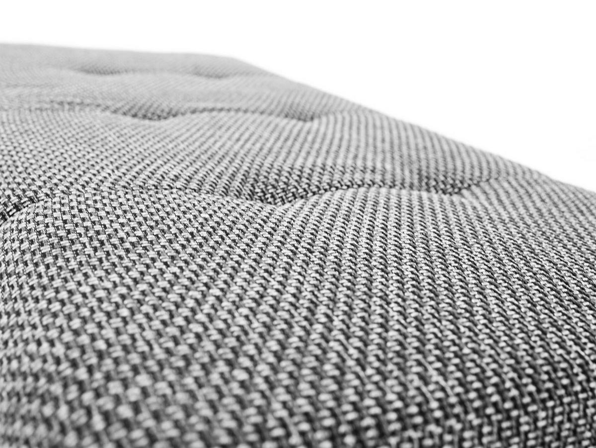 POLSTERHOCKER Orkan Groß - Silberfarben/Braun, Holz/Textil (120/39/60cm) - MIRJAN24