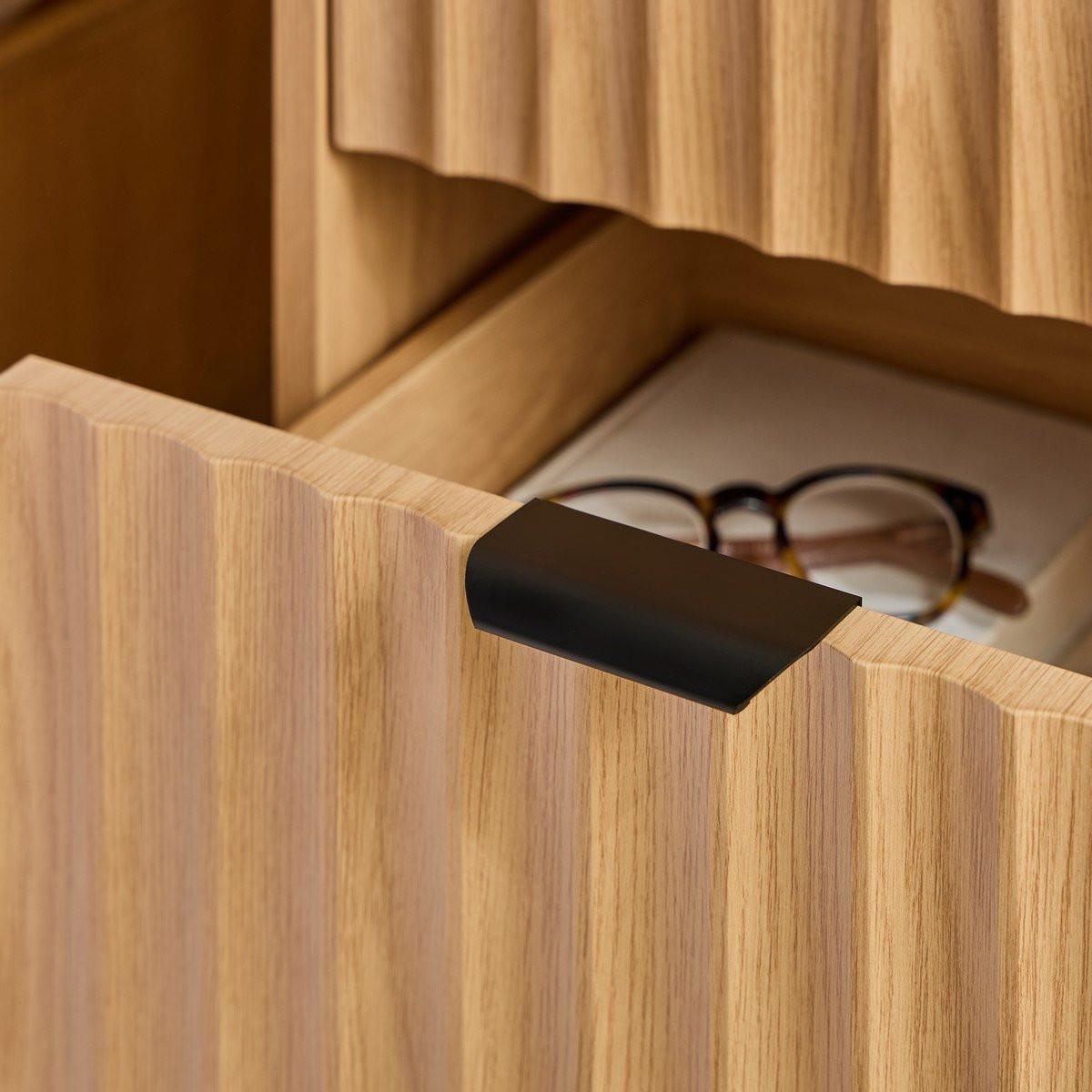 NACHTTISCH mit 2 Schubladen - bologne 40/40/52 cm - Apfelbaumfarben, Holzwerkstoff (40/52/40cm) - Calicosy