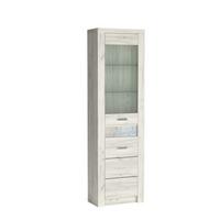 VITRINE ZERI 192 / 56 cm in Eiche Bianco - Eiche Bianco, Holzwerkstoff (56/192/47cm) - MASSENO