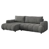 ECKSOFA Haiti, Seite: Links LC+2R - Schwarz/Grau, Holz/Textil (276/156cm) - MIRJAN24