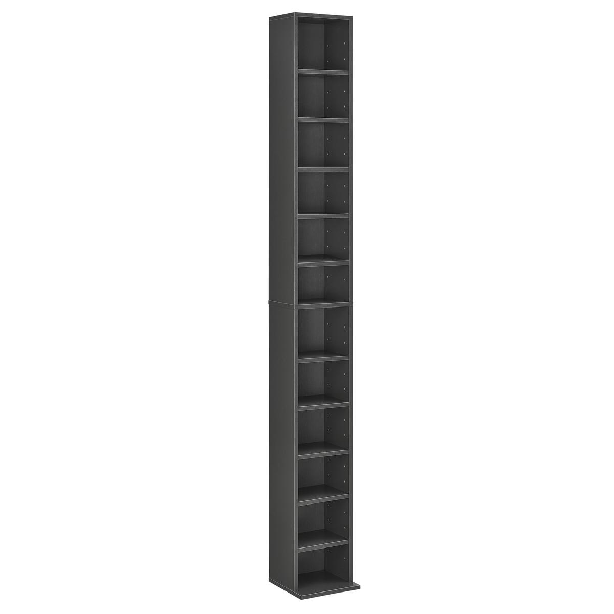 CD-REGAL Høyset - Dunkelgrau, Holzwerkstoff (20/175/20cm) - [en.casa]