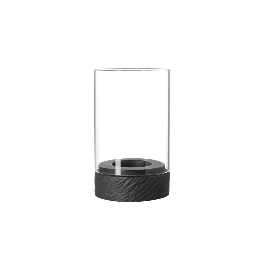 WINDLICHT Manufacture Rock Home 13 cm - Schwarz, Glas/Keramik (8/13.2/8cm) - Villeroy & Boch