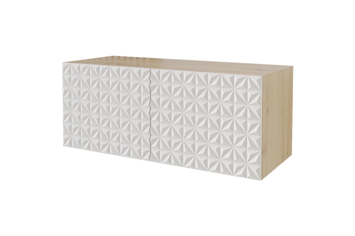 LOWBOARD VIRA-W 100x40x40 cm - Artisan / Weiß - Weiß, Holzwerkstoff (100/40/40cm) - ALTDECOR