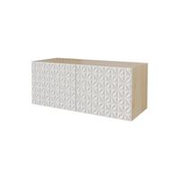 LOWBOARD VIRA-W 100x40x40 cm - Artisan / Weiß - Weiß, Holzwerkstoff (100/40/40cm) - ALTDECOR