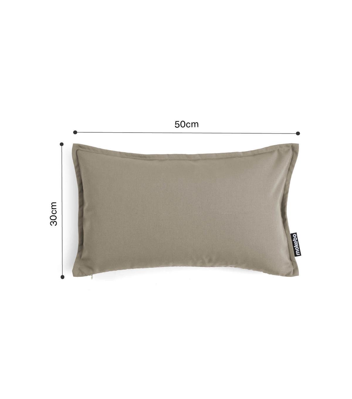 KISSENHÜLLEN SET Das Ruhepolster 2er-Set - Taupe, Textil (50/1.5cm) - Mokebo
