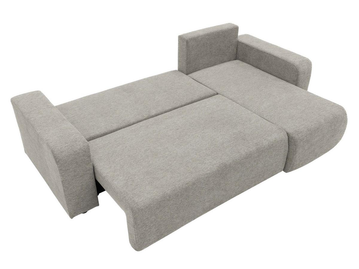 ECKSOFA Piano - Hellbraun/Schwarz, Holz/Kunststoff (244/145cm) - MIRJAN24