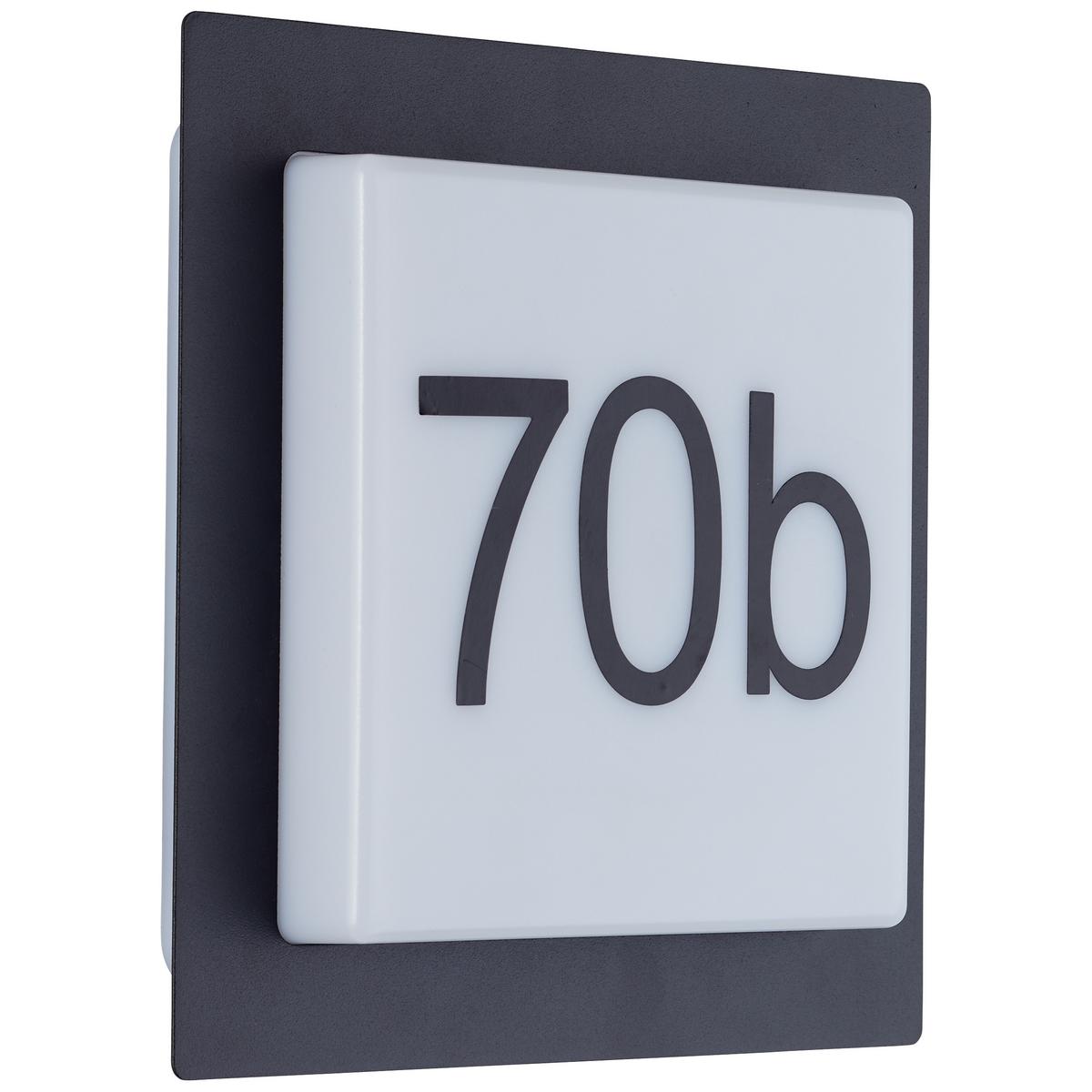 AUSSENWANDLEUCHTE Sten G96502/75 - Schwarz, Metall (18/18/5.1cm) - Brilliant