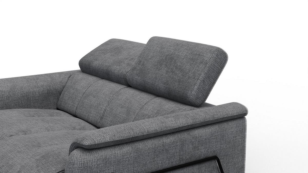 RELAXSOFA RODEN 2-Sitzer, dunkelgrau - Dunkelgrau, Holz/Textil (152/82/103cm) - Wozimo