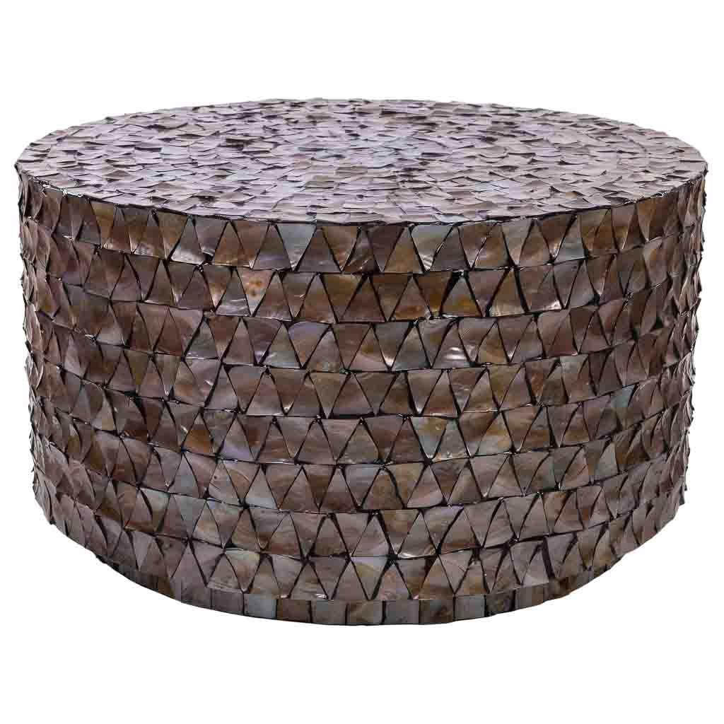 COUCHTISCH aus Holz D77x43/5 cm - Braun, Holz (70/77/43cm) - Wanderlust