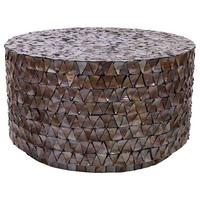 COUCHTISCH aus Holz D77x43/5 cm - Braun, Holz (70/77/43cm) - Wanderlust