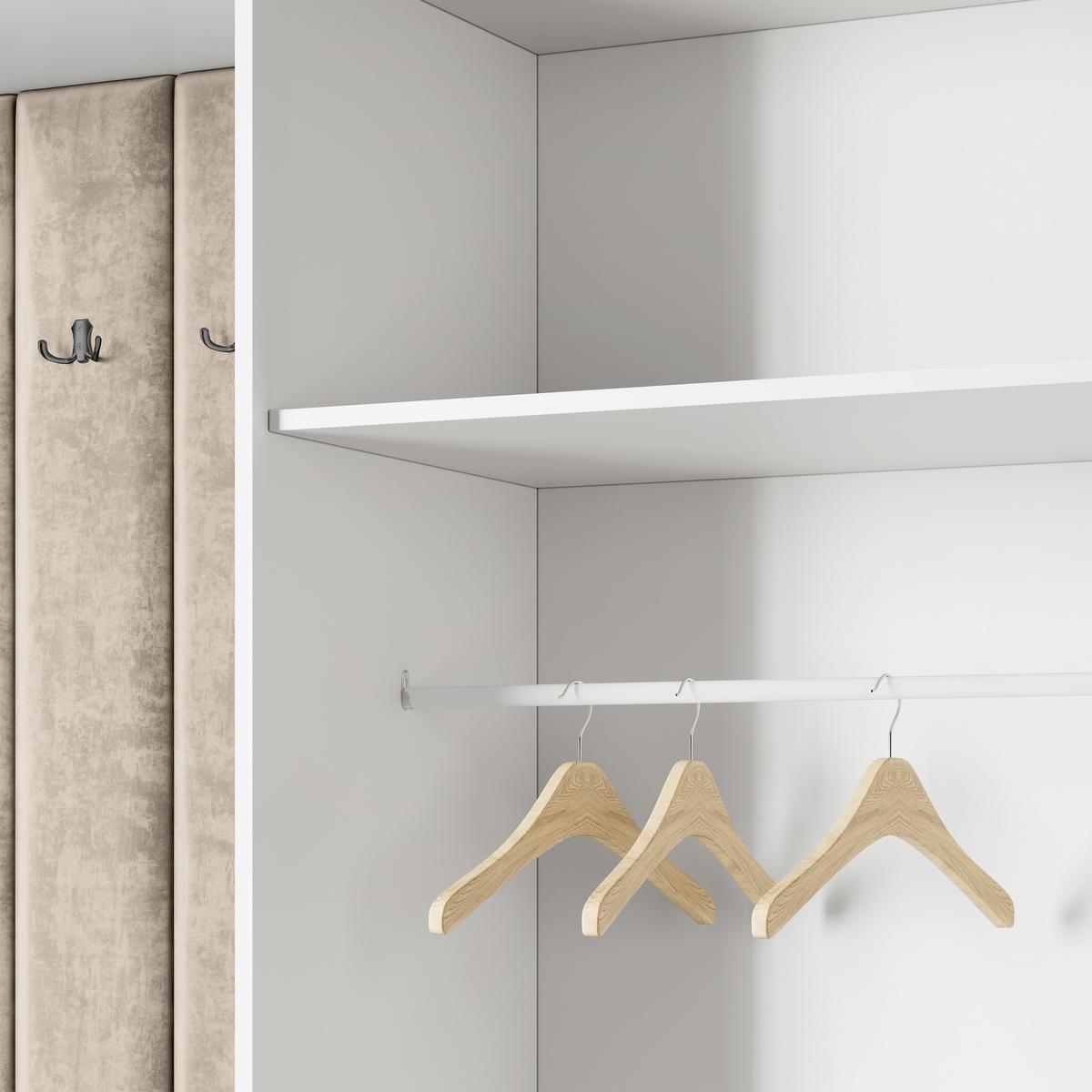 GARDEROBENSCHRANK REMA 120/240/60 cm Modern Eiche Wotan - Beige/Eiche Wotan, Holzwerkstoff (120/240/60cm) - MASSENO