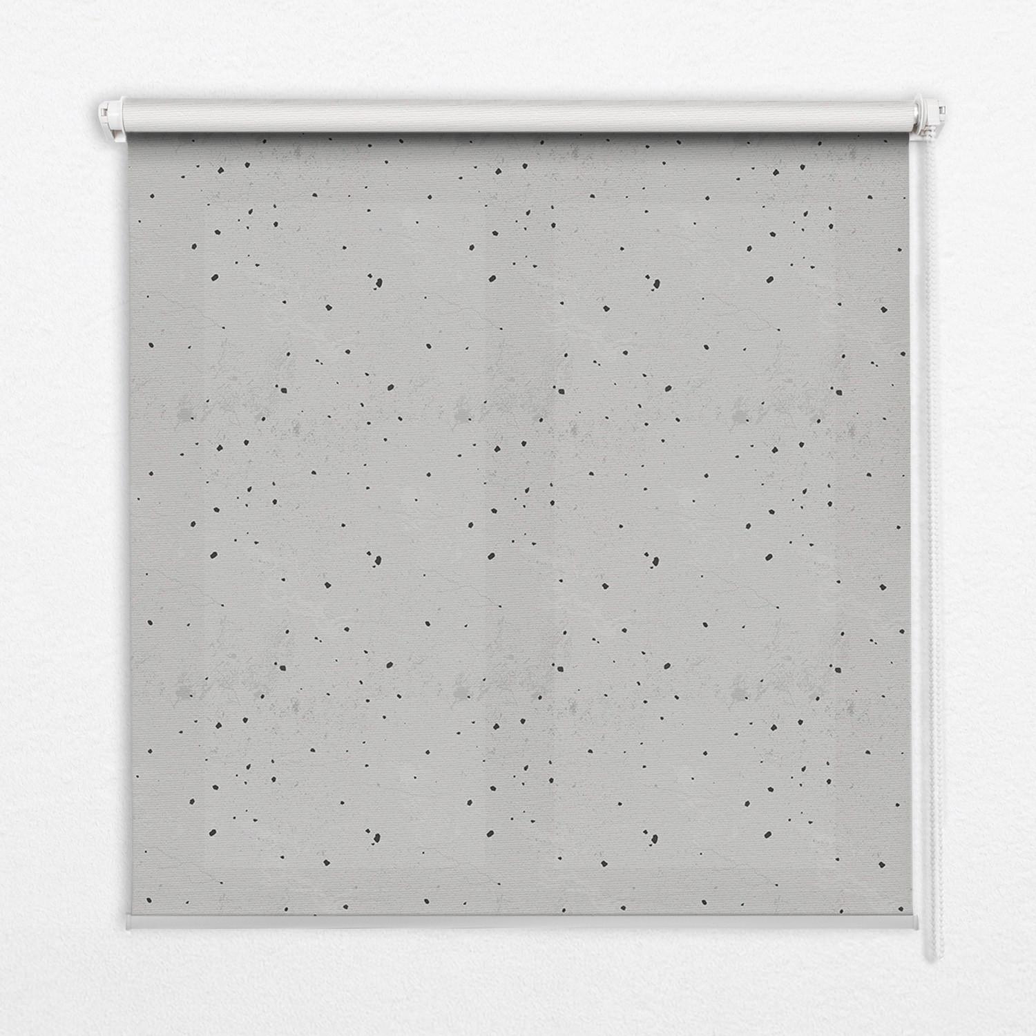 INNENROLLO - Fensterrollo - Rollo - 90x140 cm - Flecken - Grau, Kunststoff (90/140/0.5cm) - TULUP