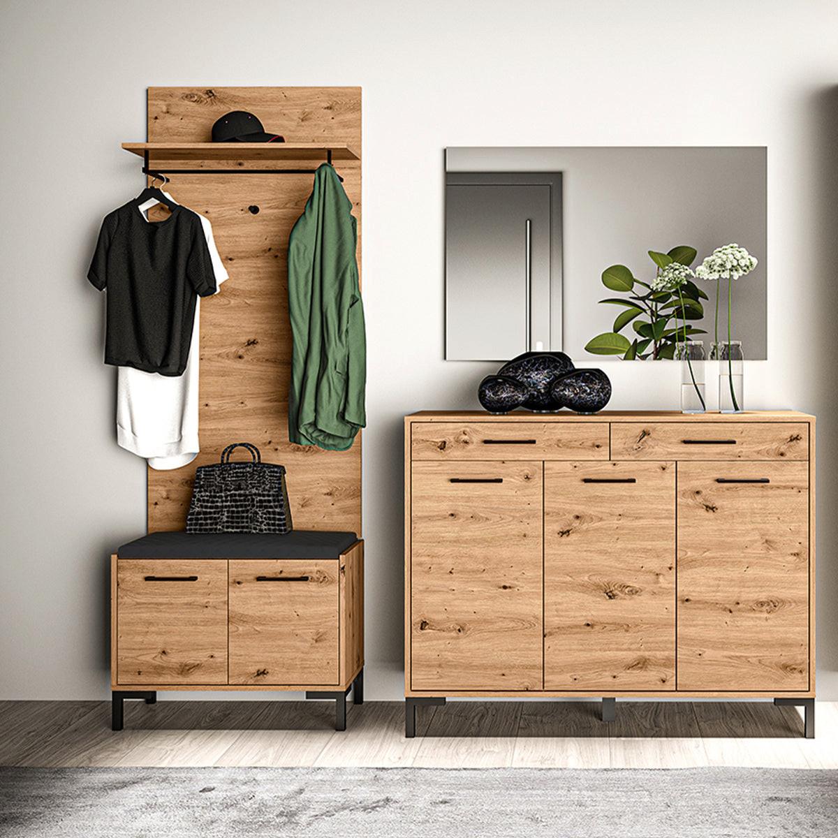 VITRINE Liora Holz - Braun, Holzwerkstoff (69/145/27cm) - Petits-meubles