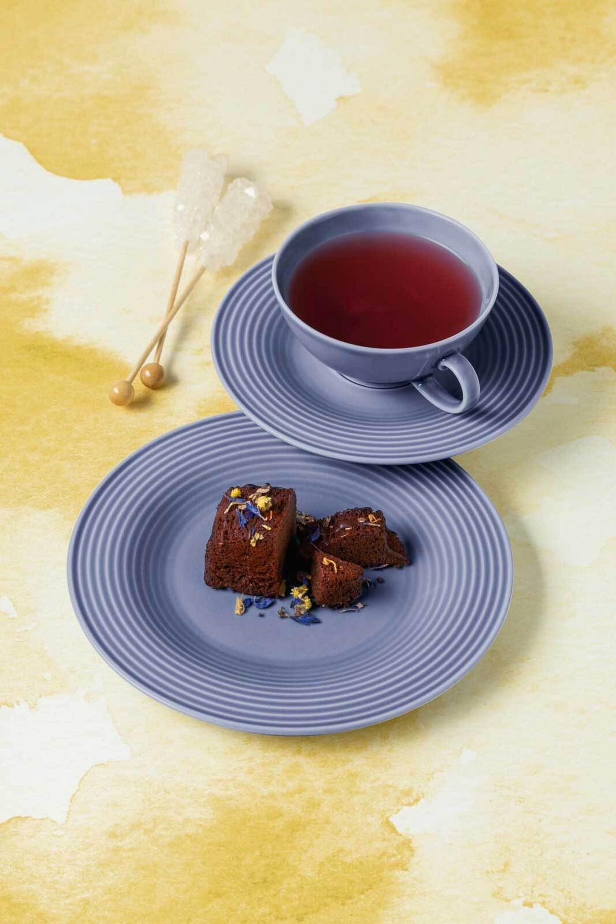 TEETASSEN MIT UNTERTASSEN Beat Color Glaze Fliederblau 140 ml 6er Set - Flieder, Keramik (13.7/6/13.7cm) - Seltmann Weiden