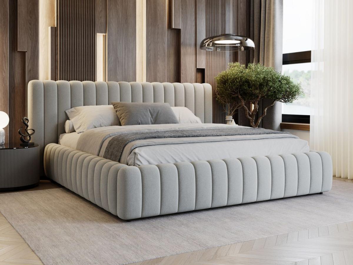 POLSTERBETT Bliss 160x200 Grau - Grau, Textil (160/200cm) - Graingold
