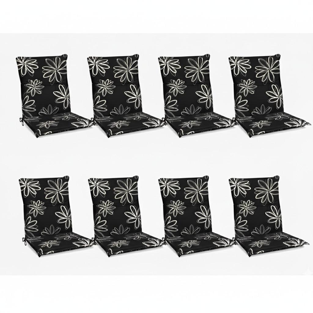 NIEDERLEHNERAUFLAGE Flores 100x50x6cm Ornamente (8tlg) - Multicolor, Textil (50/6/100cm) - Beautissu 