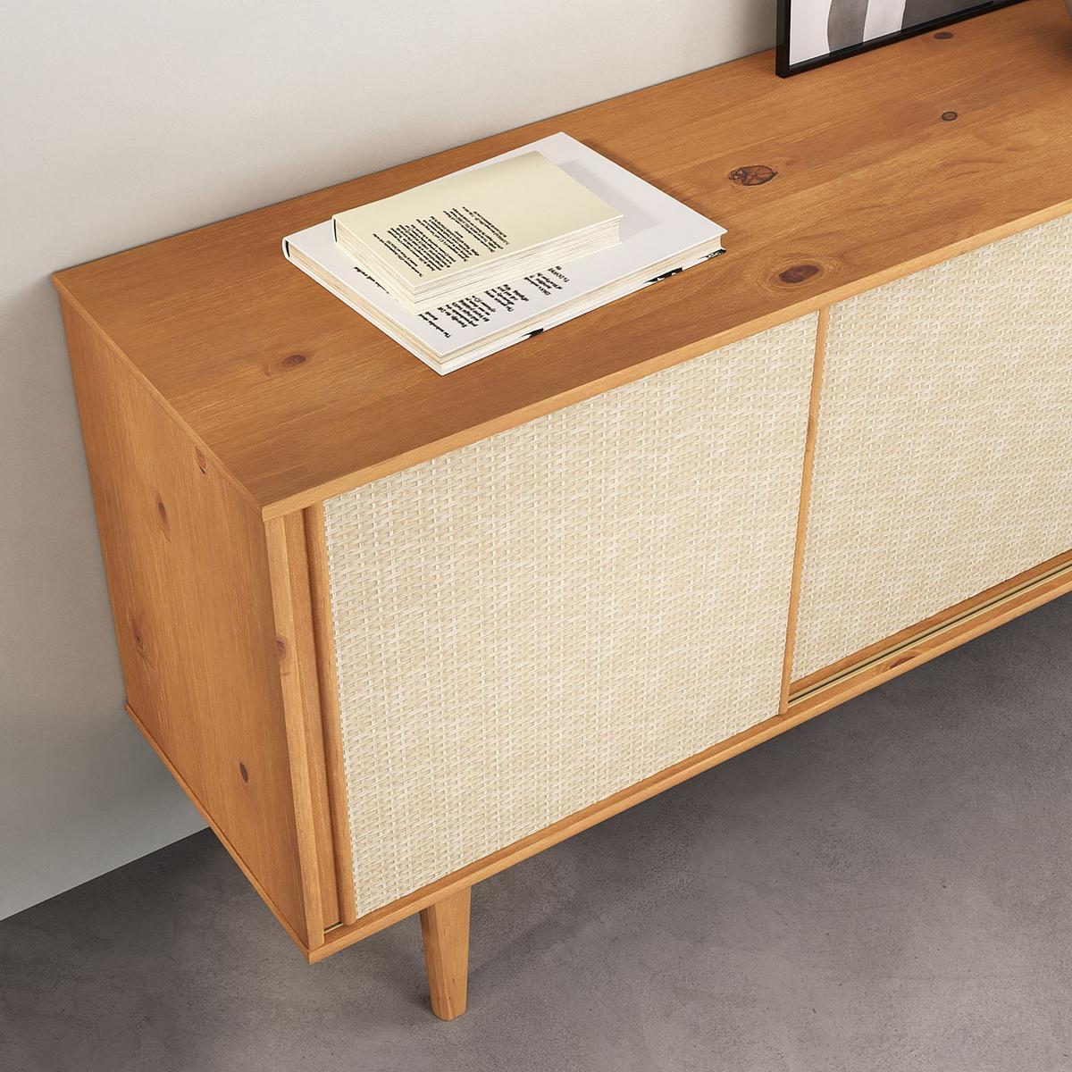 SIDEBOARD SIMONA Eiche - Eichefarben, Holz (175/76/41cm) - IDIMEX