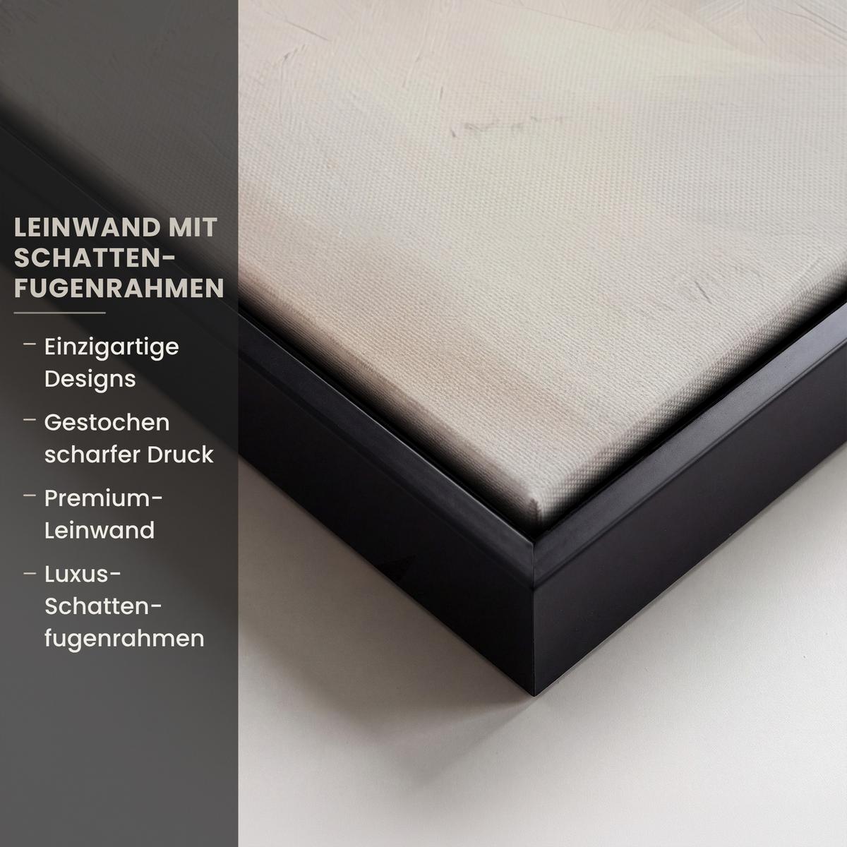 LEINWAND Bilder mit Rahmen - Korb - Eier - Rosa - 60x80 - Beige, Textil (60/80cm) - MuchoWow