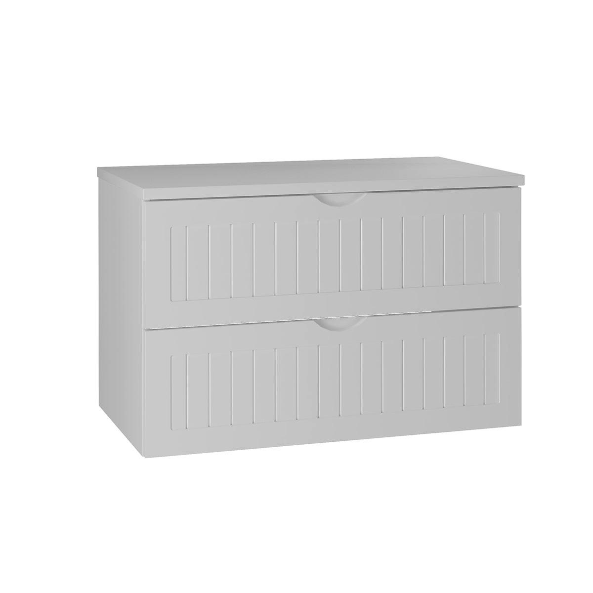 WASCHTISCHUNTERSCHRANK 80.6cm Soline Weiß - Weiß, Holzwerkstoff (80.6/52.2/45.8cm) - Petits-meubles