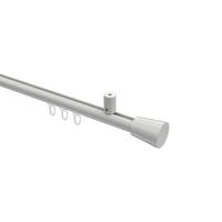 GARDINENSTANGE INNENLAUF Sonius Sitra 200 cm, 1-läufig, 20 mm Ø Weiß - Weiß, Metall (200cm) - INTERDECO