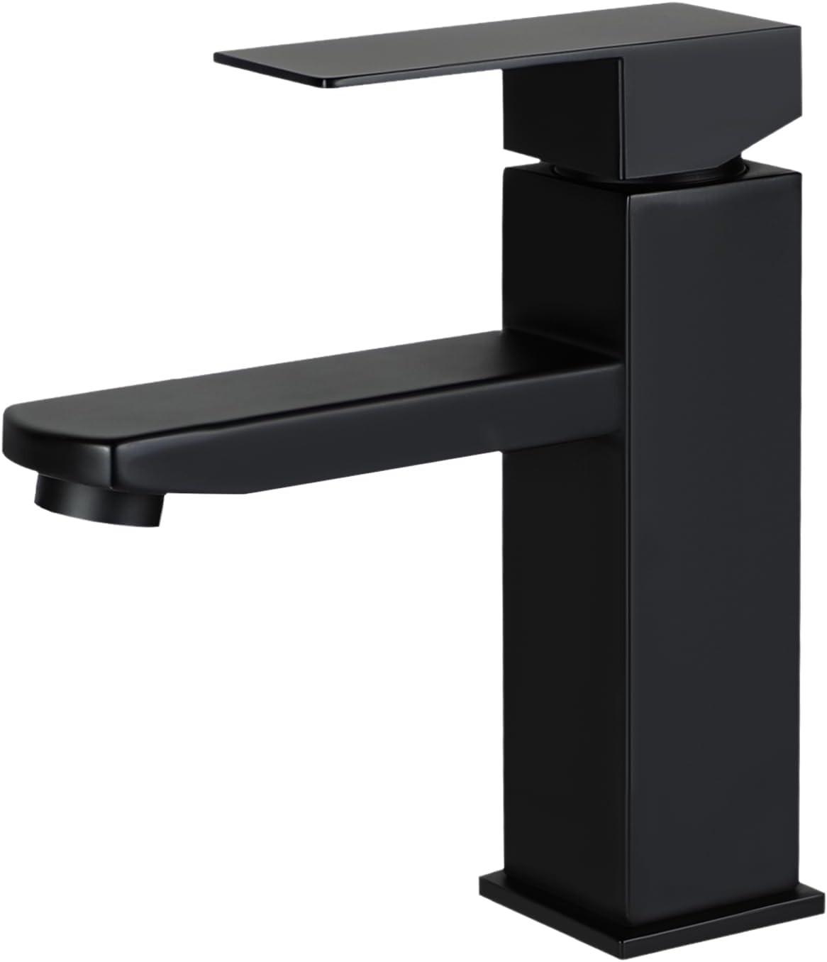 WASCHTISCHARMATUR Nixarn 4.9/17.3/16.2 cm - Schwarz, Metall (4.9/17.3/16.2cm) - ZMH