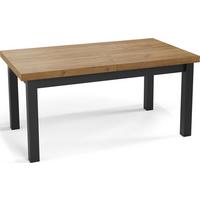 ESSTISCH Gemini rechteckig ausziehbar, Wotan Eiche 170-250/90/78 cm - Eiche Wotan/Schwarz, Holz/Holzwerkstoff (90/250/78cm) - WFL GROUP