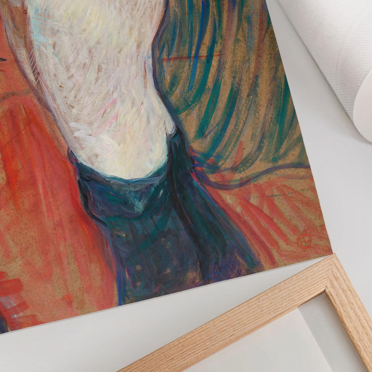 POSTER - 42x59 cm - Henri de Toulouse-Lautrec - Rue des Moulins - Rot, Textil (42/59/0.1cm) - TULUP