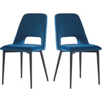 STUHL 2er-Set fedora Dunkelblau - Blau, Textil (56/86/45cm) - Habitat Garten