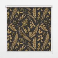 INNENROLLO - Fensterrollo - Rollo - 100x140 cm - Gelbe Farne - Gelb, Kunststoff (100/140/0.5cm) - TULUP
