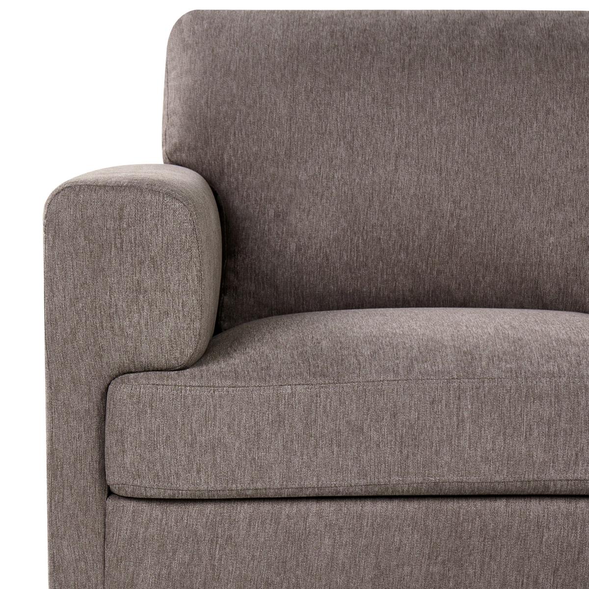 2-SITZER-SOFA Stoff Braun Lousto - Schwarz/Braun, Textil (156/85/65cm) - Beliani