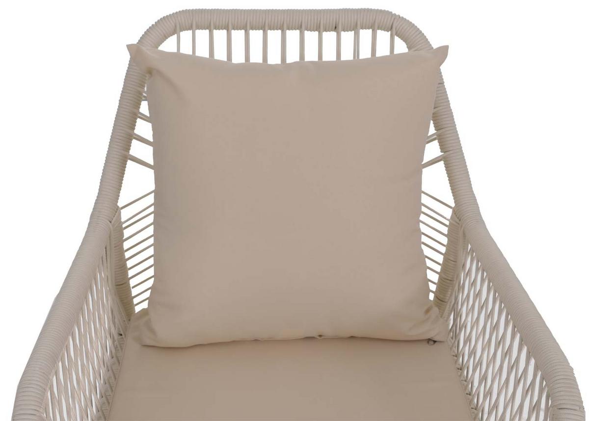 GARTENSTUHL Cremeweiß - Creme, Textil (54/81/62cm) - MCW