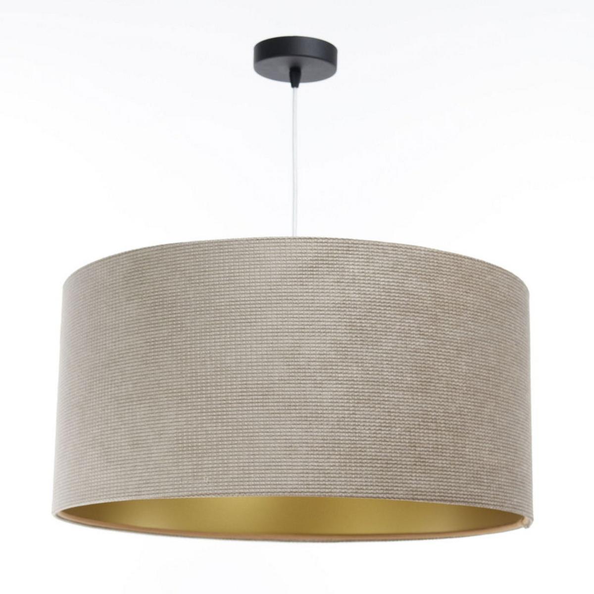 HÄNGELEUCHTE Beige 60/30 cm - Beige/Goldfarben, Kunststoff (60/0.8/30cm) - ONZENO