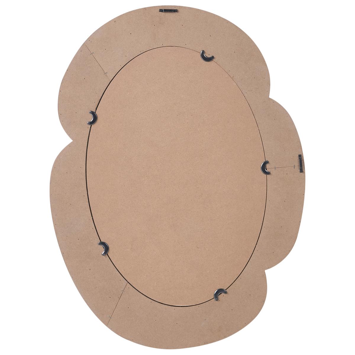 WANDSPIEGEL 60/80 cm Beige Alvena - Beige, Holzwerkstoff (60/80/2cm) - Beliani