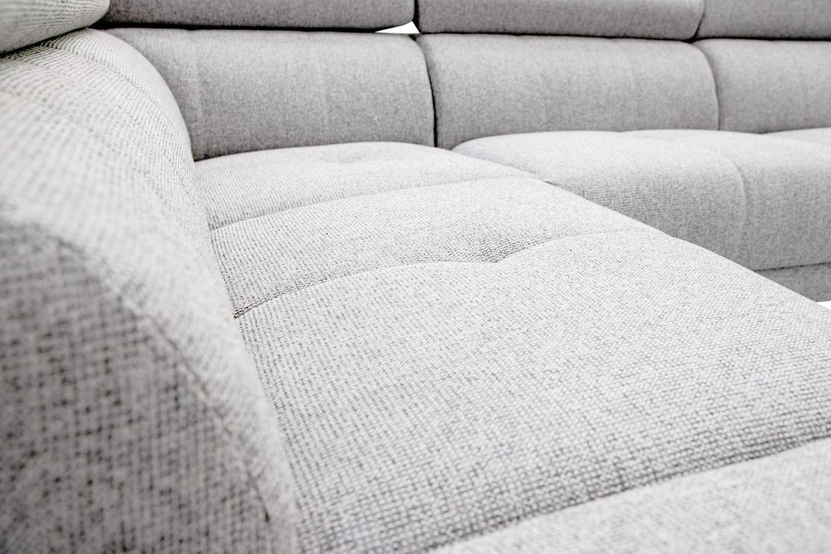 ECKSOFA FIERO 5-Sitzer mit 1 Relaxfunktion, hellgrau - Hellgrau, Holzwerkstoff/Textil (228/290cm) - Wozimo