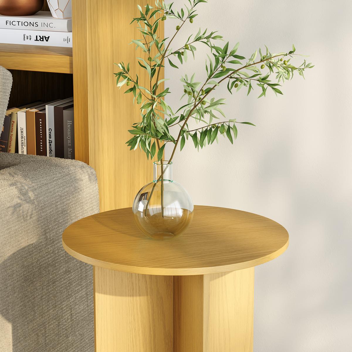 BEISTELLTISCH Vappevn - Eichefarben, Holzwerkstoff (40/40/60cm)