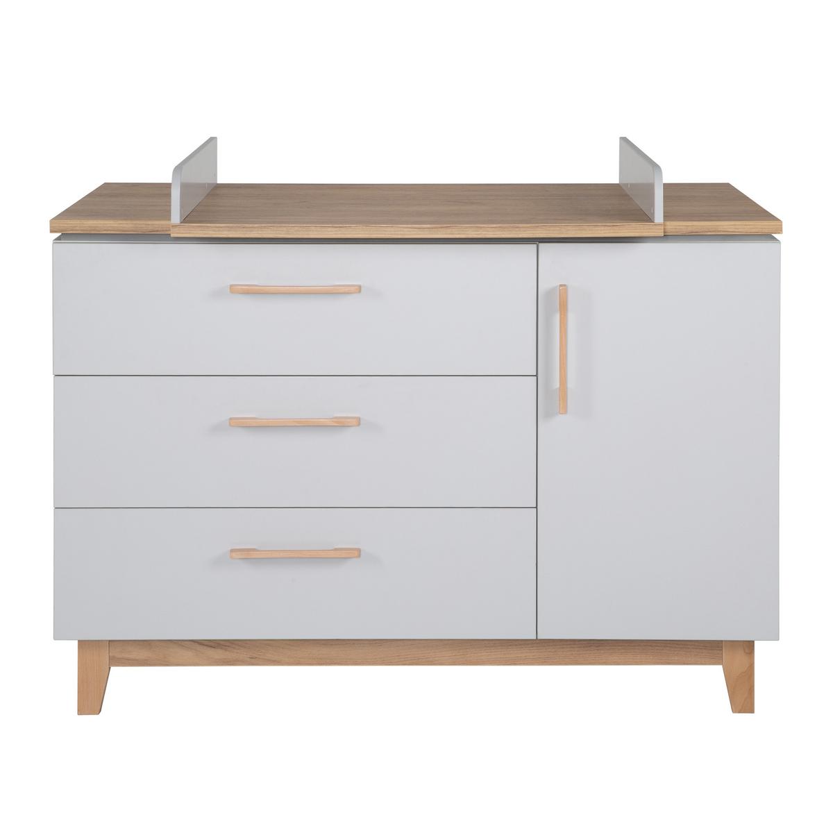 WICKELKOMMODE Caro - Grau, Holzwerkstoff (134.5/104/78cm) - Roba