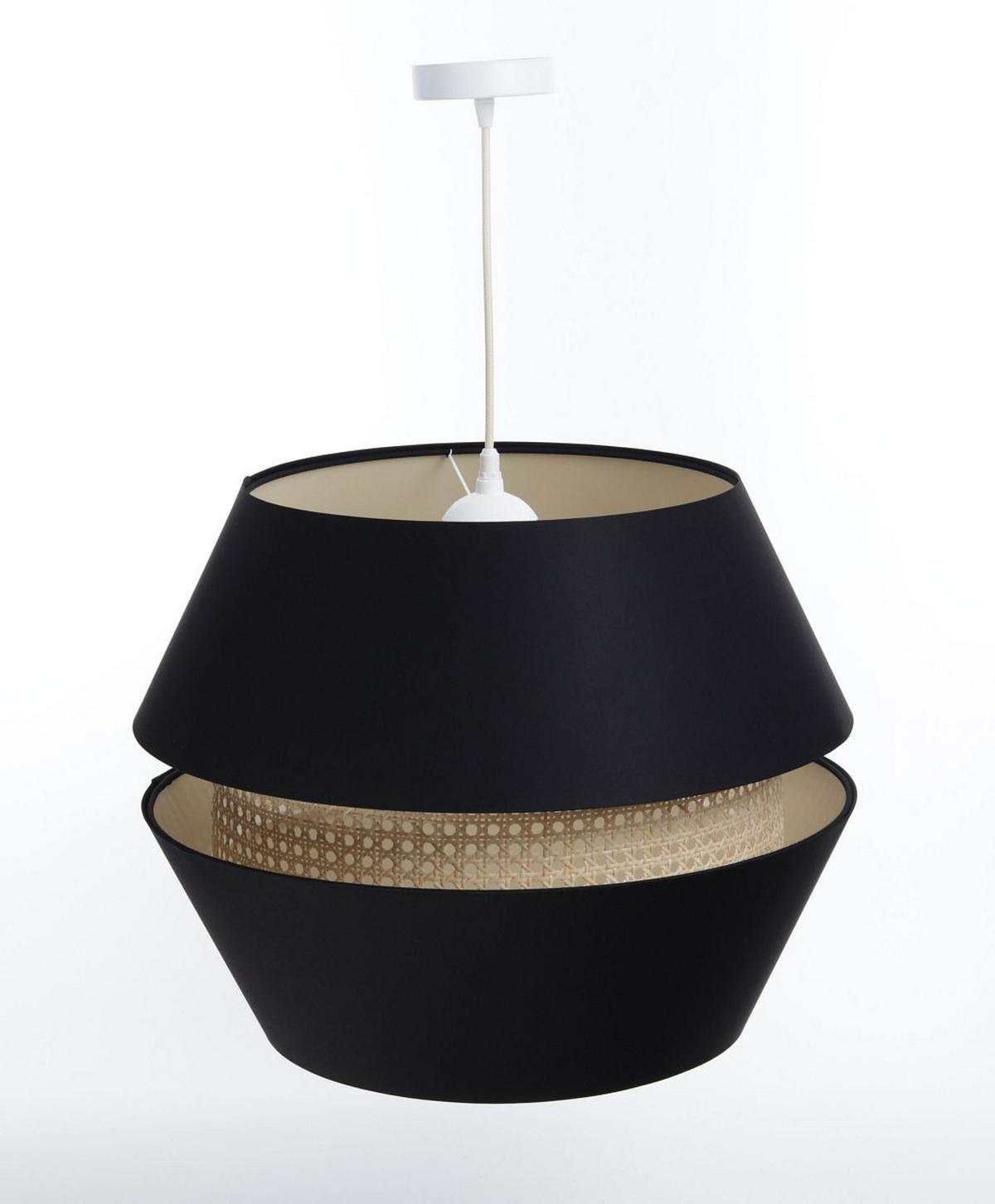 HÄNGELEUCHTE Schwarz 50/40 cm - Schwarz, Kunststoff (50/1.3/40cm) - ONZENO