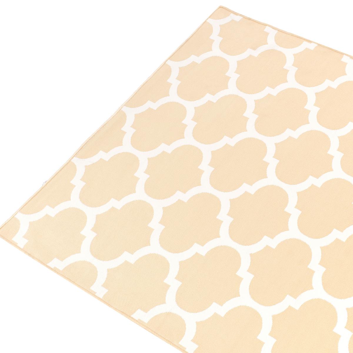 KURZFLOR-OUTDOOR-TEPPICH Aksu 200/140 cm - Weiß, Kunststoff (140/200cm) - Beliani